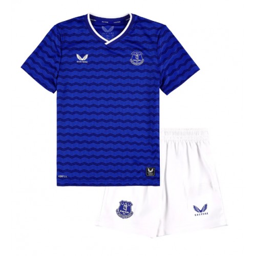 Stroje piłkarskie Everton Koszulka Podstawowej dla dzieci 2025-26 Krótki Rękaw (+ szorty)
